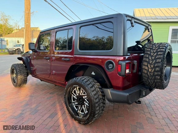 2021 Jeep Wrangler Unlimited Willys with VIN 1C4HJXDNXMW680247, listed as a Copart auction lot 53212735 with 77,407 mi miles and Clean Title. Bid and sale history available at carsss.com. Image 3.