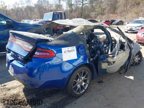 2014 Dodge Dart SXT with VIN 1C3CDFBB1ED867429, listed as a IAAI auction lot 41786029 with 1 mi miles. Bid and sale history available at carsss.com. Image 4.