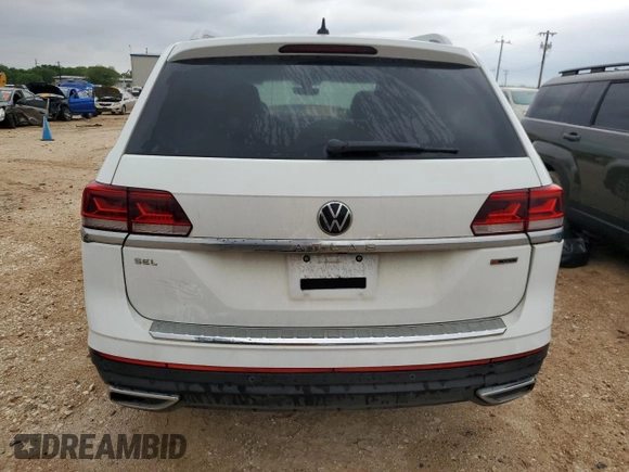 2021 Volkswagen Atlas SEL with VIN 1V2BP2CA5MC545411, listed as a Copart auction lot 54164325 with 93,875 mi miles and Salvage title. Bid and sale history available at DreamBid. Image 6.