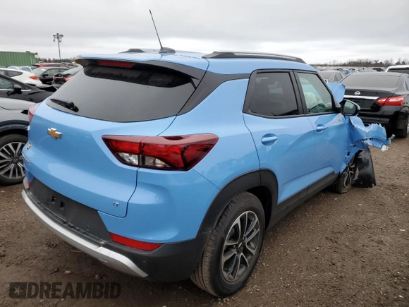 2024 Chevrolet TrailBlazer LT with VIN KL79MPSL4RB135430, listed as a Copart auction lot 80731624 with 2,192 mi miles and Salvage Title. Bid and sale history available at DreamBid. Image 3.