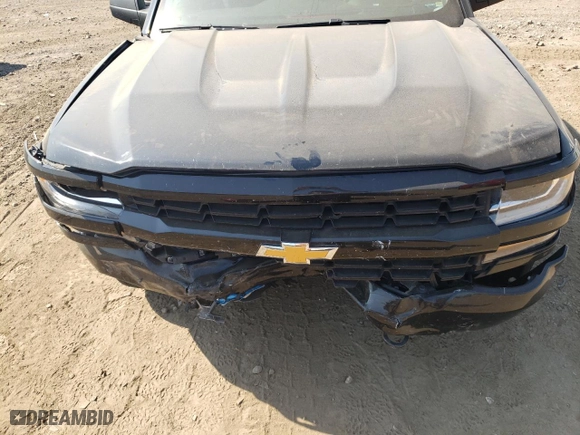 2017 Chevrolet Silverado 1500 Custom with VIN 1GCVKPEH1HZ158488, listed as a Copart auction lot 71665594 with 0 mi miles and Salvage Title. Bid and sale history available at carsss.com. Image 12.