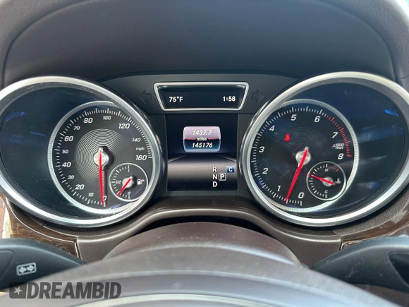 2017 Mercedes-Benz GLS with VIN 4JGDF6EE9HA963228, listed as a Copart auction lot 55315025 with 145,176 mi miles and Clean Title. Bid and sale history available at carsss.com. Image 8.