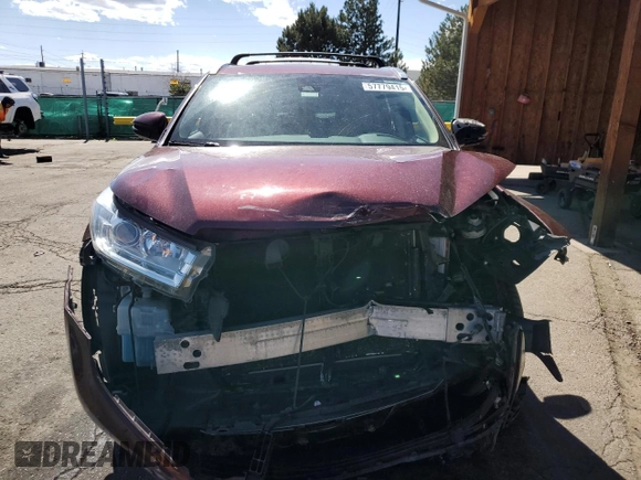 2018 Toyota Highlander SE z VIN 5TDJZRFH8JS494912, wystawiony jako Copart lot #57779415 z przebiegiem 131 362 mil mil oraz Szkoda całkowita • Salvage title. Historia ofert i sprzedaży dostępna na DreamBid. Obrazek 5.