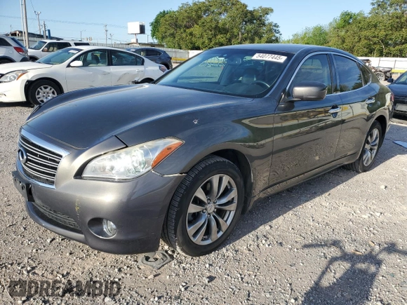 2013 Infiniti M with VIN JN1BY1AR8DM600769, listed as a Copart auction lot 54077445 with 96,498 mi miles and Salvage title. Bid and sale history available at DreamBid. Image 1.