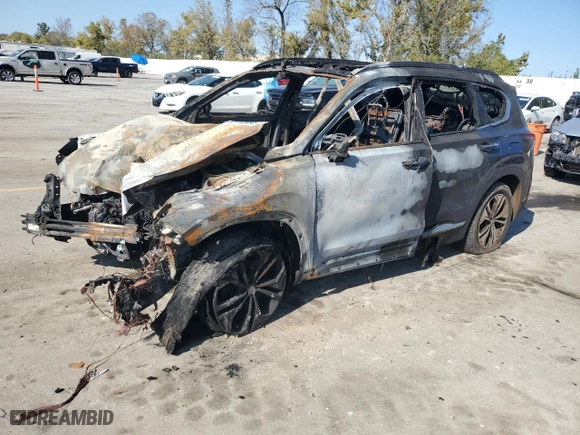2019 Hyundai Santa Fe Limited with VIN 5NMS53AA3KH015825, listed as a Copart auction lot 75514564 with 0 mi miles and Salvage Title. Bid and sale history available at carsss.com. Image 1.