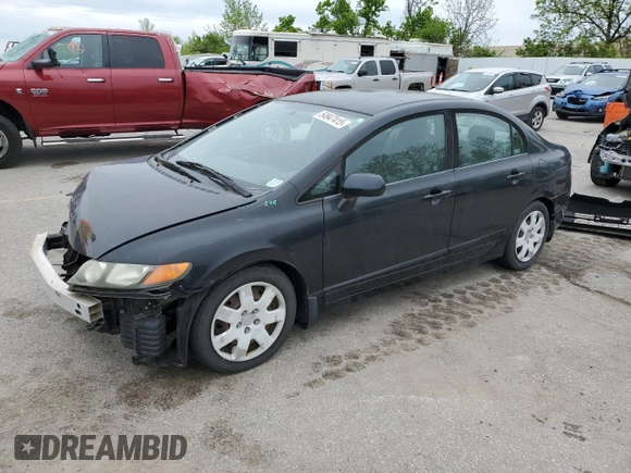 2008 Honda Civic LX z VIN 1HGFA16508L011429, wystawiony jako Copart lot #54947415 z przebiegiem 55 895 mil mil oraz Szkoda całkowita • Salvage title. Historia ofert i sprzedaży dostępna na DreamBid. Obrazek 1.