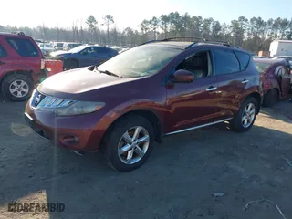2010 Nissan Murano SL with VIN JN8AZ1MW3AW124863, listed as a IAAI auction lot 41670932 with 221,730 mi miles. Bid and sale history available at carsss.com. Image 2.
