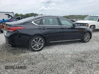 2018 Genesis G80 3.8L with VIN KMHGN4JE4JU268346, listed as a Copart auction lot 54949555 with 88,503 mi miles and Salvage title. Bid and sale history available at DreamBid. Image 3.