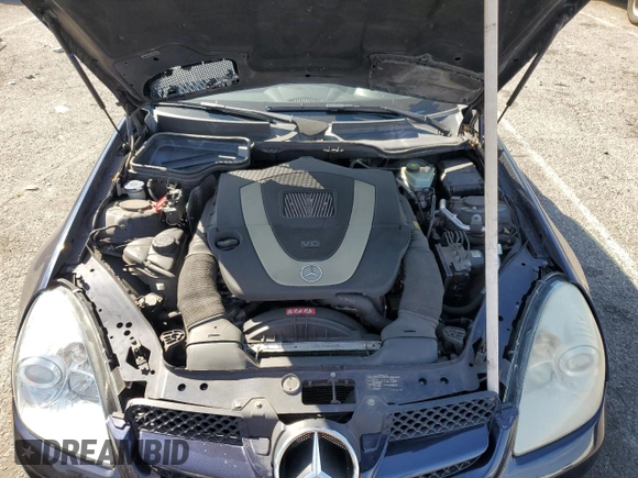 2009 Mercedes-Benz SLK-Class 3.0L with VIN WDBWK54F89F190333, listed as a Copart auction lot 47144815 with 93,222 mi miles and Salvage Title. Bid and sale history available at carsss.com. Image 11.