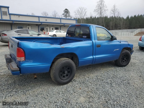 1998 Dodge Dakota SLT with VIN 1B7FL26X0WS745765, listed as a Copart auction lot 48497125 with 174,162 mi miles and Salvage Title. Bid and sale history available at carsss.com. Image 3.