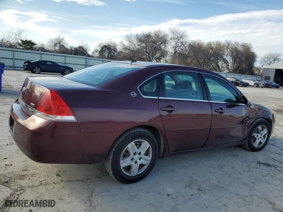 2007 Chevrolet Impala LS with VIN 2G1WB58K279252042, listed as a Copart auction lot 44188655 with NaN miles and Salvage Title. Bid and sale history available at carsss.com. Image 3.