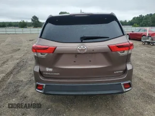 2017 Toyota Highlander Limited with VIN 5TDYZRFH0HS199280, listed as a Copart auction lot 58612645 with 159,282 mi miles and Salvage title. Bid and sale history available at DreamBid. Image 6.