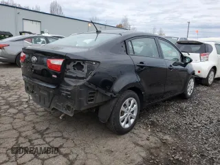 2013 Kia Rio LX with VIN KNADM4A30D6207753, listed as a Copart auction lot 85595694 with 63,062 mi miles and Salvage Title. Bid and sale history available at carsss.com. Image 3.