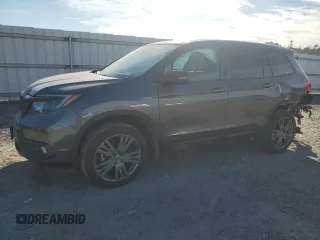 2019 Honda Passport EX-L z VIN 5FNYF8H5XKB020289, wystawiony jako Copart lot #42384545 z przebiegiem 65 083 mil mil oraz Szkoda całkowita • Salvage title. Historia ofert i sprzedaży dostępna na DreamBid. Obrazek 1.
