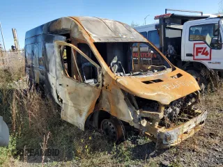 2022 Ford Transit Cargo with VIN 1FTBR3U88NKA61401, listed as a Copart auction lot 75613514 with Not provided miles and Non repairable. Bid and sale history available at DreamBid. Image 4.