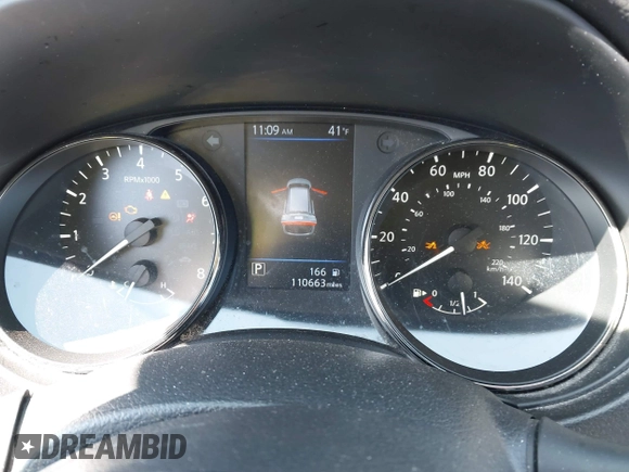 2019 Nissan Rogue SV with VIN JN8AT2MV2KW396353, listed as a IAAI auction lot 41936629 with 110,663 mi miles. Bid and sale history available at carsss.com. Image 7.