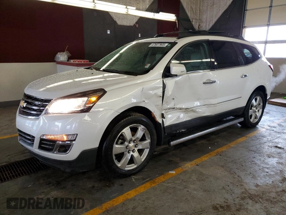 2017 Chevrolet Traverse Premier with VIN 1GNKVJKD9HJ323573, listed as a Copart auction lot 47607905 with 82,051 mi miles and Salvage Title. Bid and sale history available at DreamBid. Image 1.