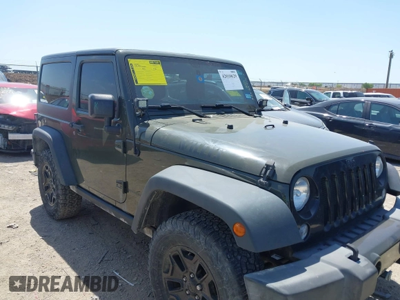 2015 Jeep Wrangler Sport with VIN 1C4AJWAGXFL650428, listed as a IAAI auction lot 42010629 with 80,039 mi miles. Bid and sale history available at carsss.com. Image 1.