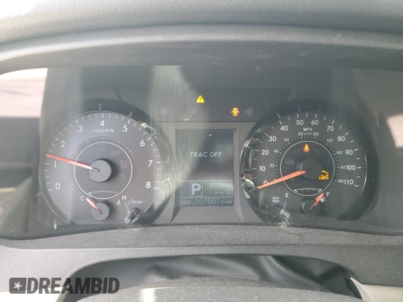 2016 Toyota Sienna LE with VIN 5TDJK3DC3GS131175, listed as a Copart auction lot 52520595 with 107,001 mi miles and Salvage Title. Bid and sale history available at carsss.com. Image 9.