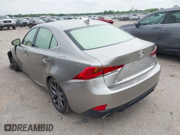 2017 Lexus IS 350 with VIN JTHBE1D25H5031091, listed as a IAAI auction lot 42139078 with 88,725 mi miles and . Bid and sale history available at DreamBid. Image 3.