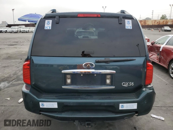 2004 Infiniti QX56 with VIN 5N3AA08A94N810964, listed as a Copart auction lot 87109104 with 0 mi miles and Salvage Title. Bid and sale history available at carsss.com. Image 6.