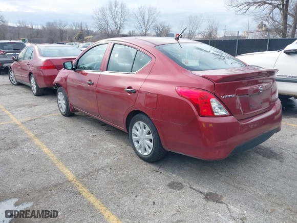 2019 Nissan Versa Sedan SV with VIN 3N1CN7AP6KL824807, listed as a IAAI auction lot 41169934 with 48,517 mi miles. Bid and sale history available at carsss.com. Image 3.