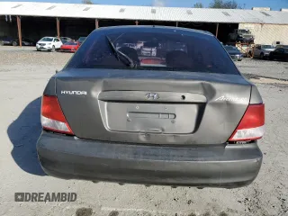 2002 Hyundai Accent GL with VIN KMHCG35C72U192411, listed as a Copart auction lot 85322524 with 130,977 mi miles and Salvage Title. Bid and sale history available at carsss.com. Image 6.
