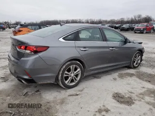 2018 Hyundai Sonata SEL with VIN 5NPE34AF8JH645913, listed as a Copart auction lot 47558495 with 155,853 mi miles and Salvage Title. Bid and sale history available at DreamBid. Image 3.