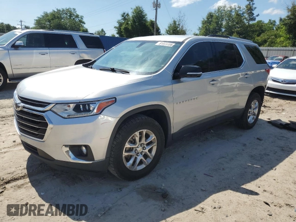 2018 Chevrolet Traverse LT Cloth with VIN 1GNERGKW7JJ282002, listed as a Copart auction lot 61564495 with 105,048 mi miles and Salvage title. Bid and sale history available at DreamBid. Image 1.
