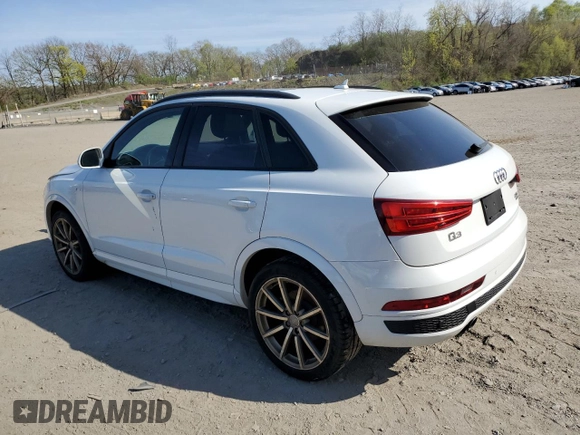 2017 Audi Q3 Prestige z VIN WA1GCCFS9HR007952, wystawiony jako Copart lot #54565915 z przebiegiem 184 197 mil mil oraz Czysty tytuł • Clean title. Historia ofert i sprzedaży dostępna na DreamBid. Obrazek 2.