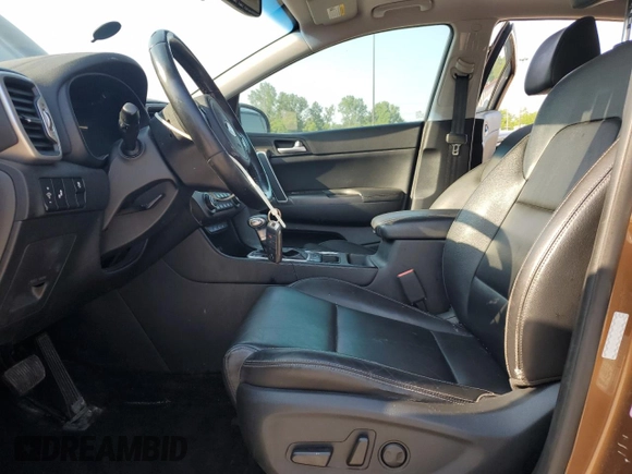 2017 Kia Sportage EX with VIN KNDPNCAC9H7054281, listed as a Copart auction lot 60571945 with 106,516 mi miles and Salvage title. Bid and sale history available at DreamBid. Image 7.