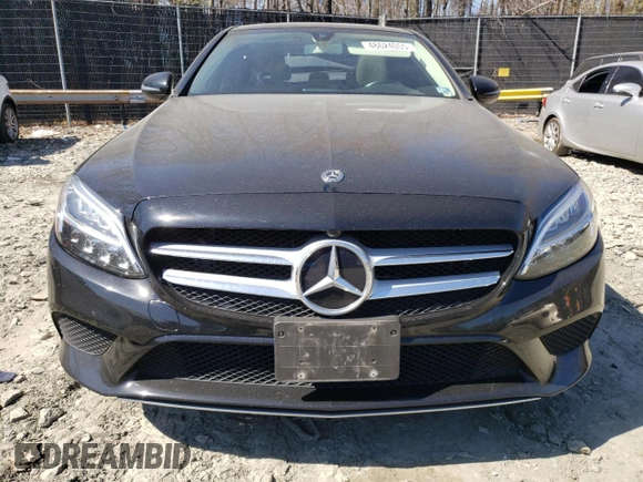 2019 Mercedes-Benz C 300 with VIN 55SWF8EB1KU285750, listed as a Copart auction lot 48624055 with 62,325 mi miles and Salvage Title. Bid and sale history available at DreamBid. Image 5.