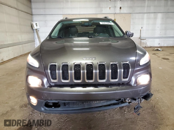 2014 Jeep Cherokee Latitude with VIN 1C4PJMCS4EW175520, listed as a Copart auction lot 55410455 with 213,632 mi miles and Clean Title. Bid and sale history available at DreamBid. Image 5.