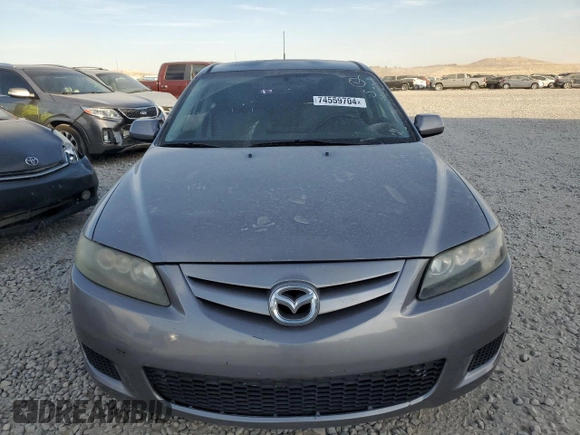 2007 Mazda 6 i Sport VE with VIN 1YVHP84C775M21769, listed as a Copart auction lot 74559704 with 191,361 mi miles and Salvage Title. Bid and sale history available at DreamBid. Image 5.