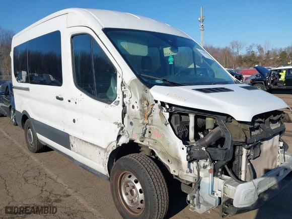 2017 Ford Transit Passenger Wagon XL with VIN 1FMZK1CM2HKA76580, listed as a IAAI auction lot 41436797 with 86,355 mi miles. Bid and sale history available at carsss.com. Image 1.