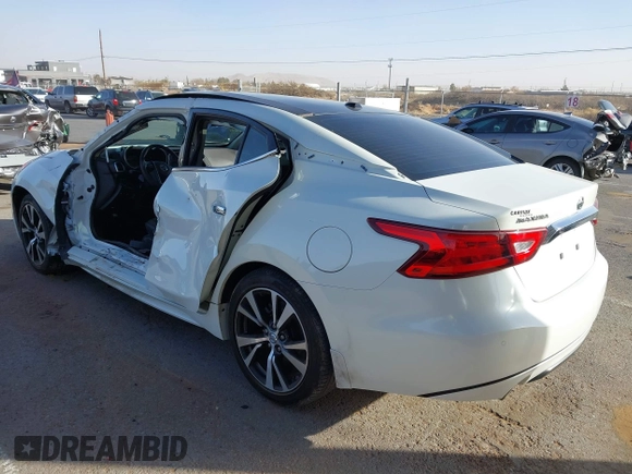2017 Nissan Maxima SV with VIN 1N4AA6AP1HC376500, listed as a IAAI auction lot 41336794 with 46,156 mi miles and . Bid and sale history available at DreamBid. Image 3.