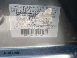2016 Nissan Note SV with VIN 3N1CE2CP7GL351121, listed as a IAAI auction lot 41126116 with 52,764 mi miles and . Bid and sale history available at DreamBid. Image 9.