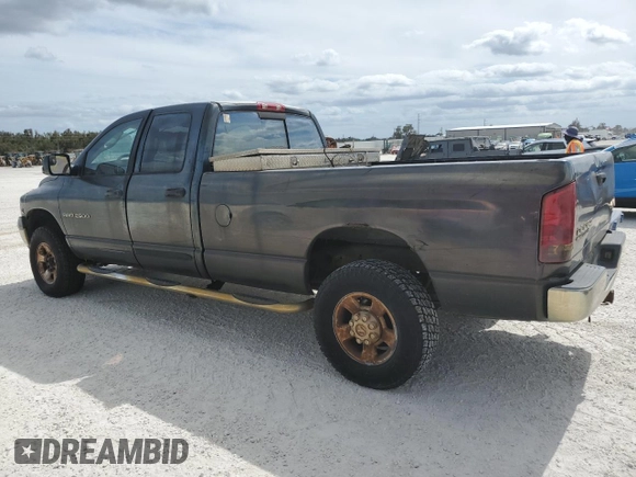 2003 Dodge Ram 2500 ST with VIN 3D7KU28603G709406, listed as a Copart auction lot 76834194 with 0 mi miles and Salvage Title. Bid and sale history available at carsss.com. Image 2.