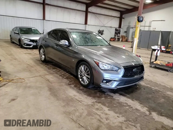 2019 Infiniti Q50 Luxe with VIN JN1EV7AP4KM519630, listed as a Copart auction lot 51926895 with 92,947 mi miles and Salvage title. Bid and sale history available at DreamBid. Image 13.
