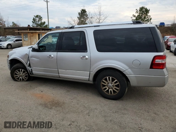 2012 Ford Expedition EL Limited with VIN 1FMJK1K58CEF39708, listed as a Copart auction lot 43539715 with 166,395 mi miles and Salvage Title. Bid and sale history available at carsss.com. Image 2.