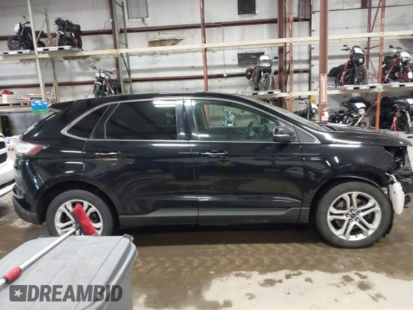 2017 Ford Edge Titanium with VIN 2FMPK4K93HBB80222, listed as a IAAI auction lot 41468774 with 166,500 mi miles. Bid and sale history available at carsss.com. Image 13.