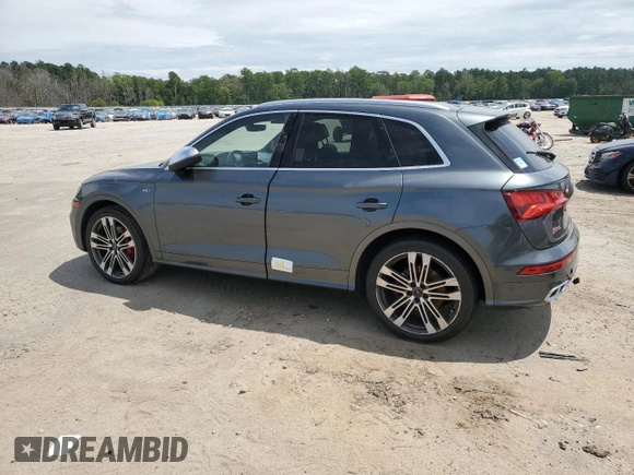 2018 Audi SQ5 Premium Plus with VIN WA1A4AFY6J2084420, listed as a Copart auction lot 68726034 with Not Provided miles and Salvage Title. Bid and sale history available at DreamBid. Image 2.