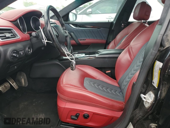 2016 Maserati Ghibli S Q4 with VIN ZAM57RTA4G1185177, listed as a Copart auction lot 55495705 with 51,486 mi miles and Salvage Title. Bid and sale history available at carsss.com. Image 7.