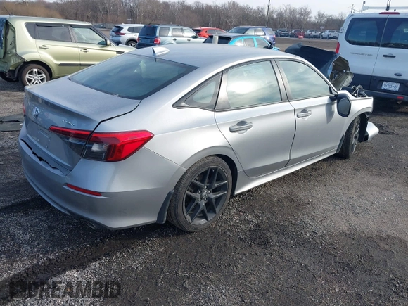 2022 Honda Civic Sedan Sport with VIN 2HGFE2F51NH589705, listed as a IAAI auction lot 41474117 with 44,672 mi miles. Bid and sale history available at carsss.com. Image 4.