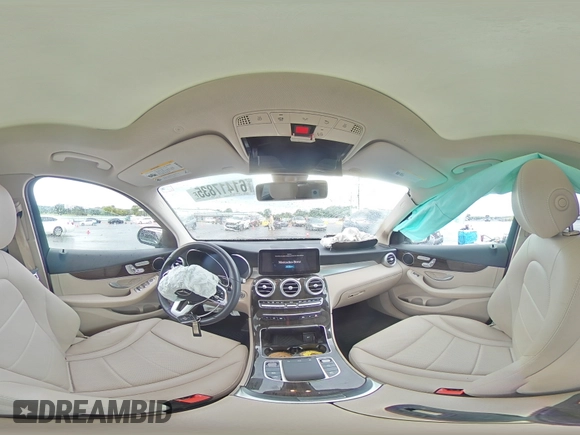 2020 Mercedes-Benz GLC 300 with VIN WDC0G8DB6LF726012, listed as a Copart auction lot 61417835 with 37,688 mi miles and Salvage title. Bid and sale history available at DreamBid. Image 14.