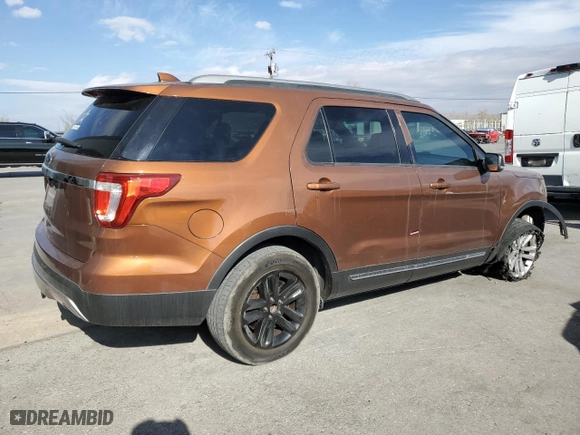 2017 Ford Explorer XLT with VIN 1FM5K7D80HGA46645, listed as a Copart auction lot 83406604 with 116,395 mi miles and Salvage Title. Bid and sale history available at carsss.com. Image 3.