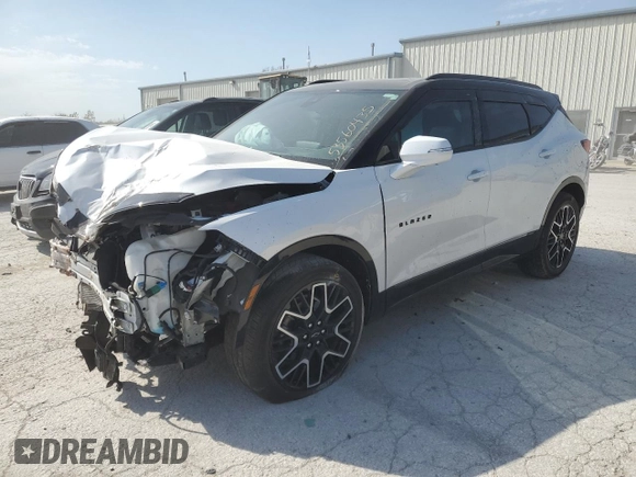 2023 Chevrolet Blazer RS with VIN 3GNKBKRS0PS200986, listed as a Copart auction lot 53560435 with 13,440 mi miles and Salvage title. Bid and sale history available at DreamBid. Image 1.
