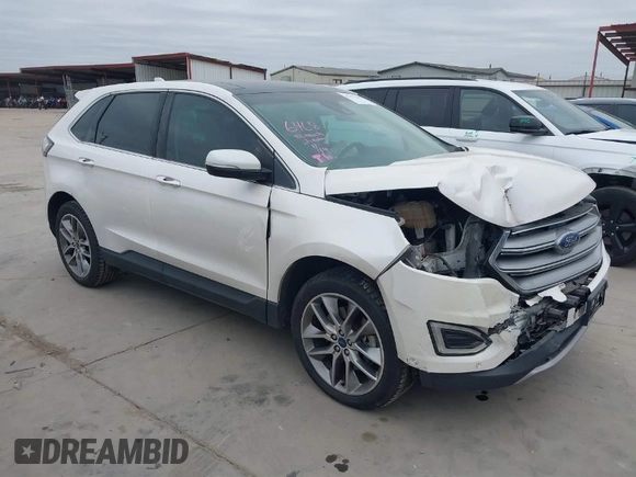 2016 Ford Edge Titanium with VIN 2FMPK3K83GBB51691, listed as a IAAI auction lot 41377380 with 145,839 mi miles. Bid and sale history available at carsss.com. Image 1.