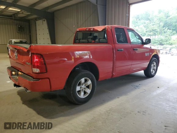 2018 Ram 1500 Express with VIN 1C6RR7FT0JS140554, listed as a Copart auction lot 59713805 with 17,945 mi miles and Salvage title. Bid and sale history available at DreamBid. Image 3.