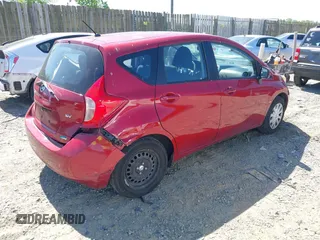 2014 Nissan Note SV with VIN 3N1CE2CP3EL412381, listed as a IAAI auction lot 42134204 with 61,189 mi miles and . Bid and sale history available at DreamBid. Image 4.